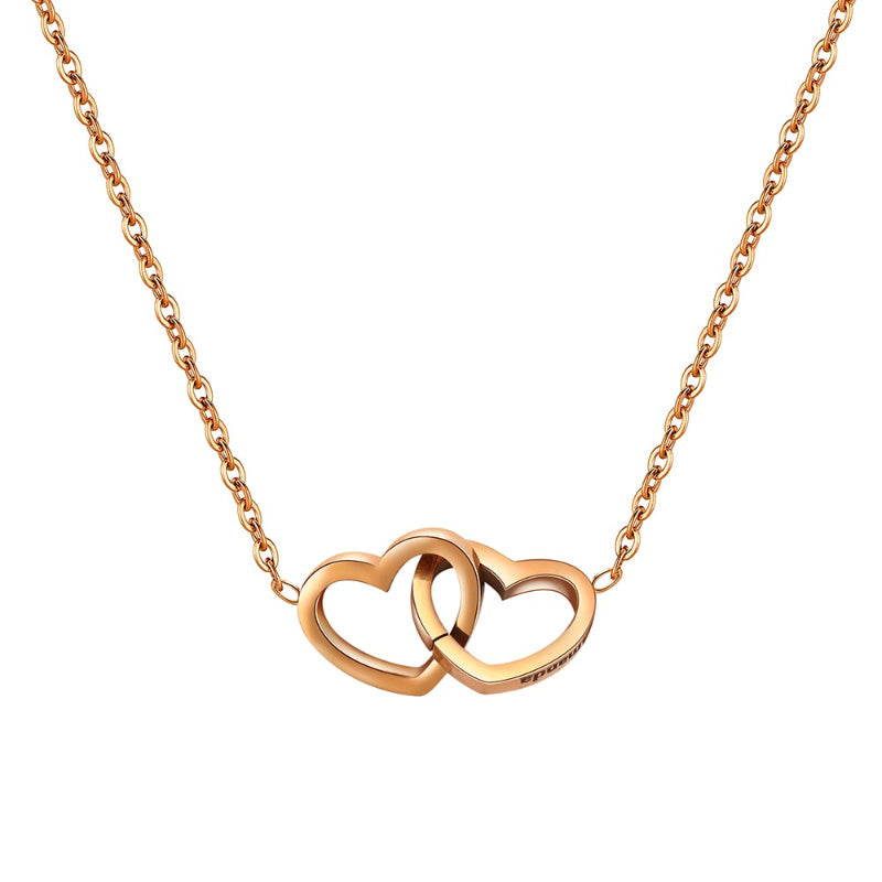 Cofanetto Collana cuore + scatola Rosa - Regalo d'amore elegante