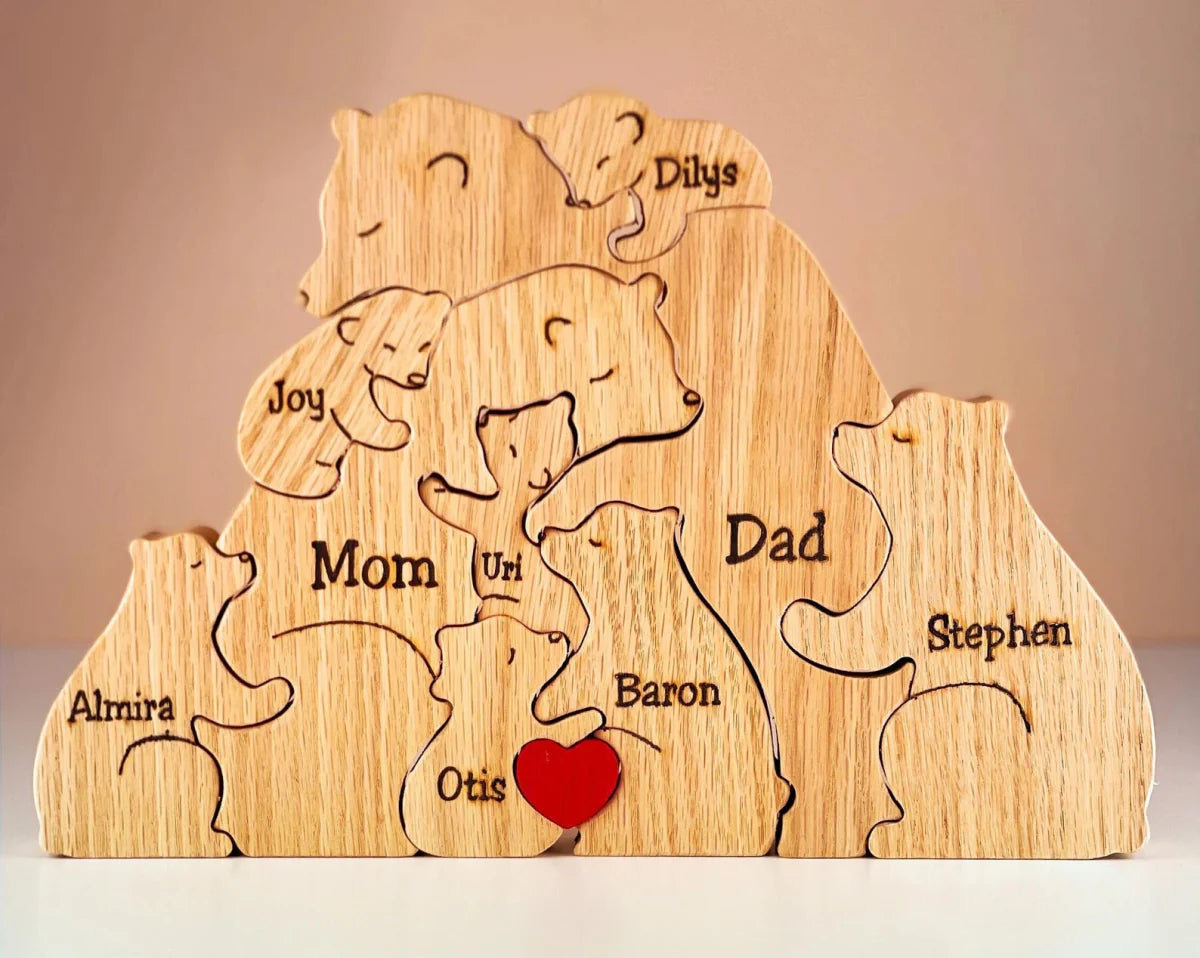 Személyre szabott Fa Családi Puzzle: Egyedi és Időtlen Emlék