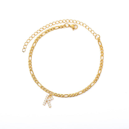 Pulseira com inicial personalizada – Elegância sob medida 