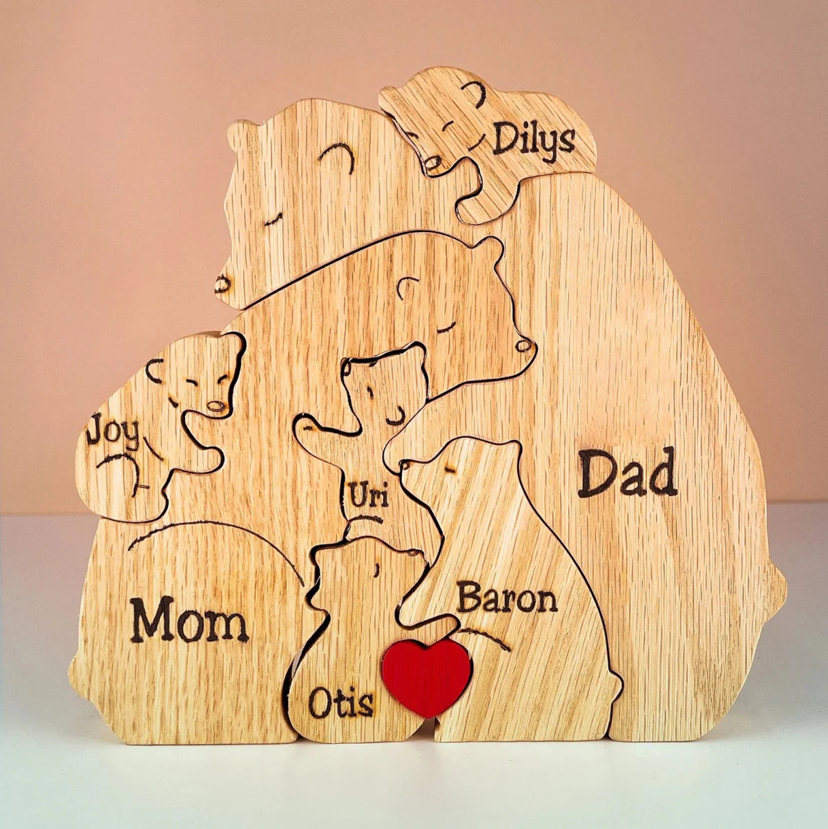 Személyre szabott Fa Családi Puzzle: Egyedi és Időtlen Emlék 